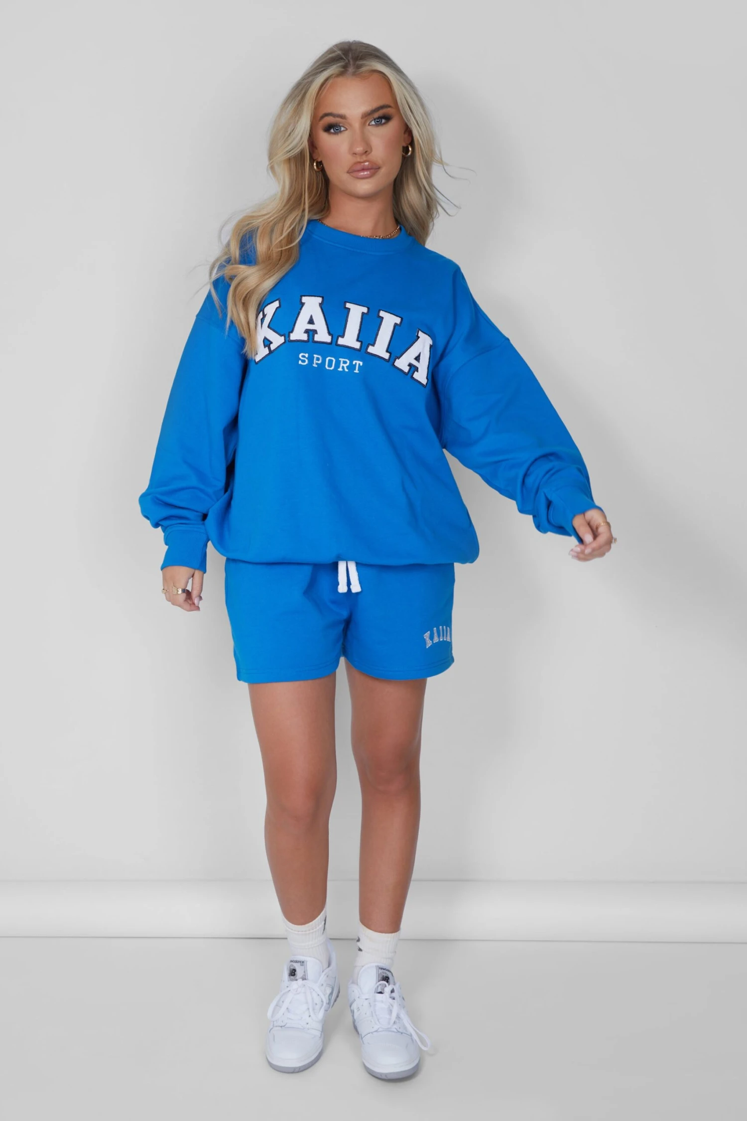 Kaiia Oversized Sweatshirt Cobalt Blue - Image 3