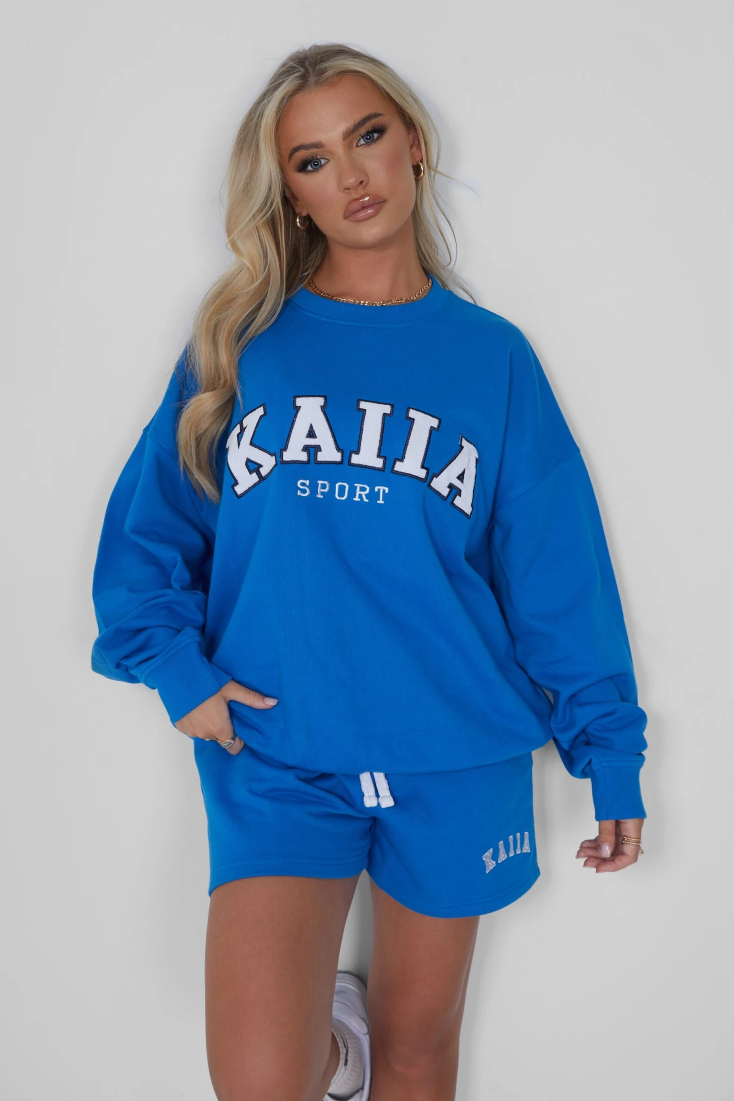 Kaiia Oversized Sweatshirt Cobalt Blue - Image 2