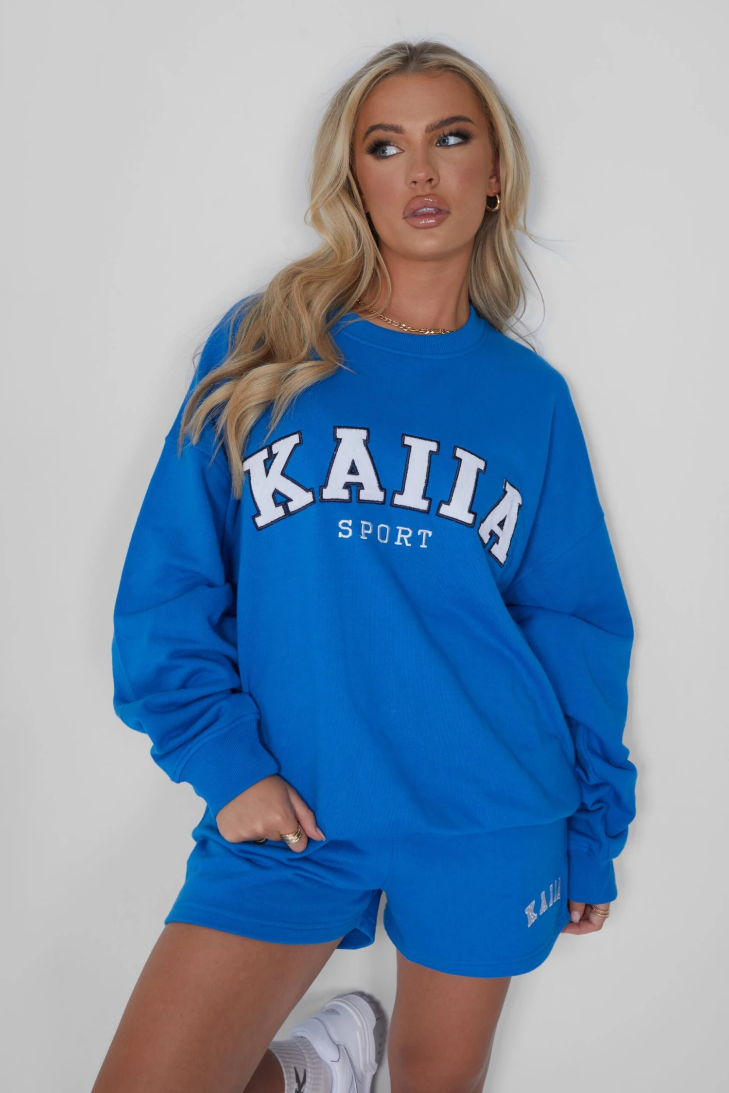 Kaiia Oversized Sweatshirt Cobalt Blue - Image 4