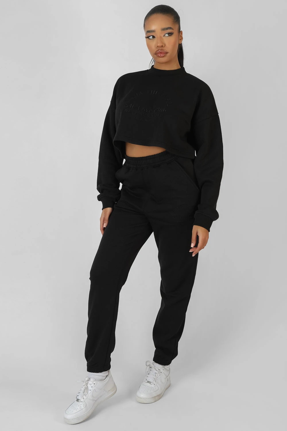 Kaiia Self Love Club Joggers Black - Image 2