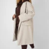 Curve Longline Oversized Wool Coat Stone