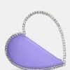 The Zee Lilac Diamante Love Heart Grab Bag