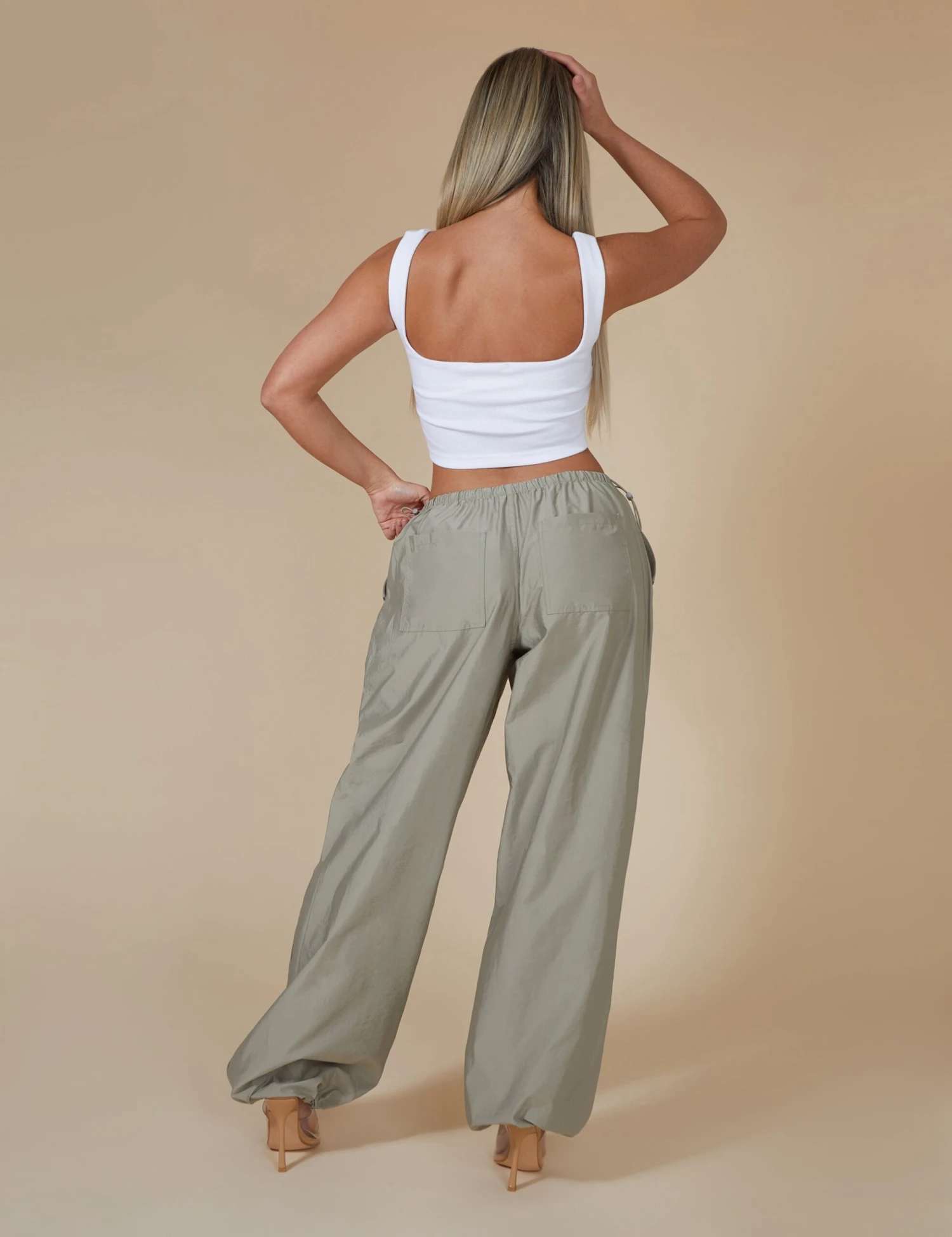 Public Desire Kaiia Ribbed Seam Detail Corset Top In White - Image 4