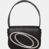 The Tonic Black Pu Diamante Mini Grab Bag