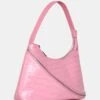 The Alba Pink Croc Bag
