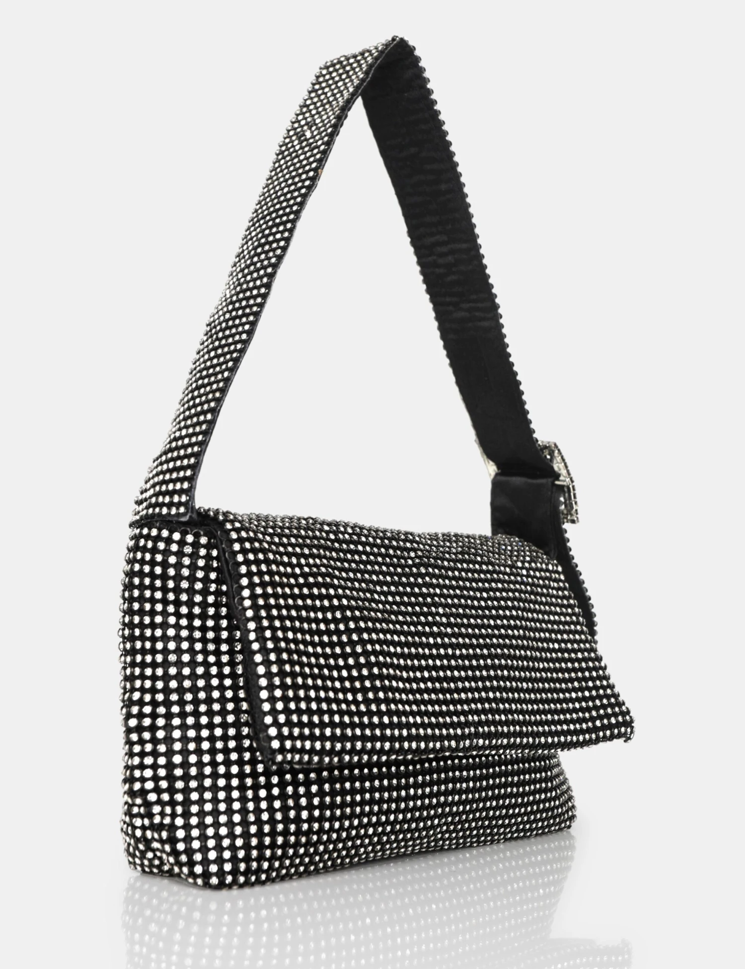 The Luella Black Diamante Bag - Image 2