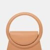 The Top Handle Tan Pu Circlur Handle Grab Bag