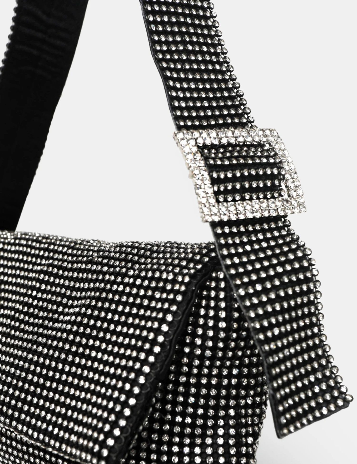 The Luella Black Diamante Bag - Image 3