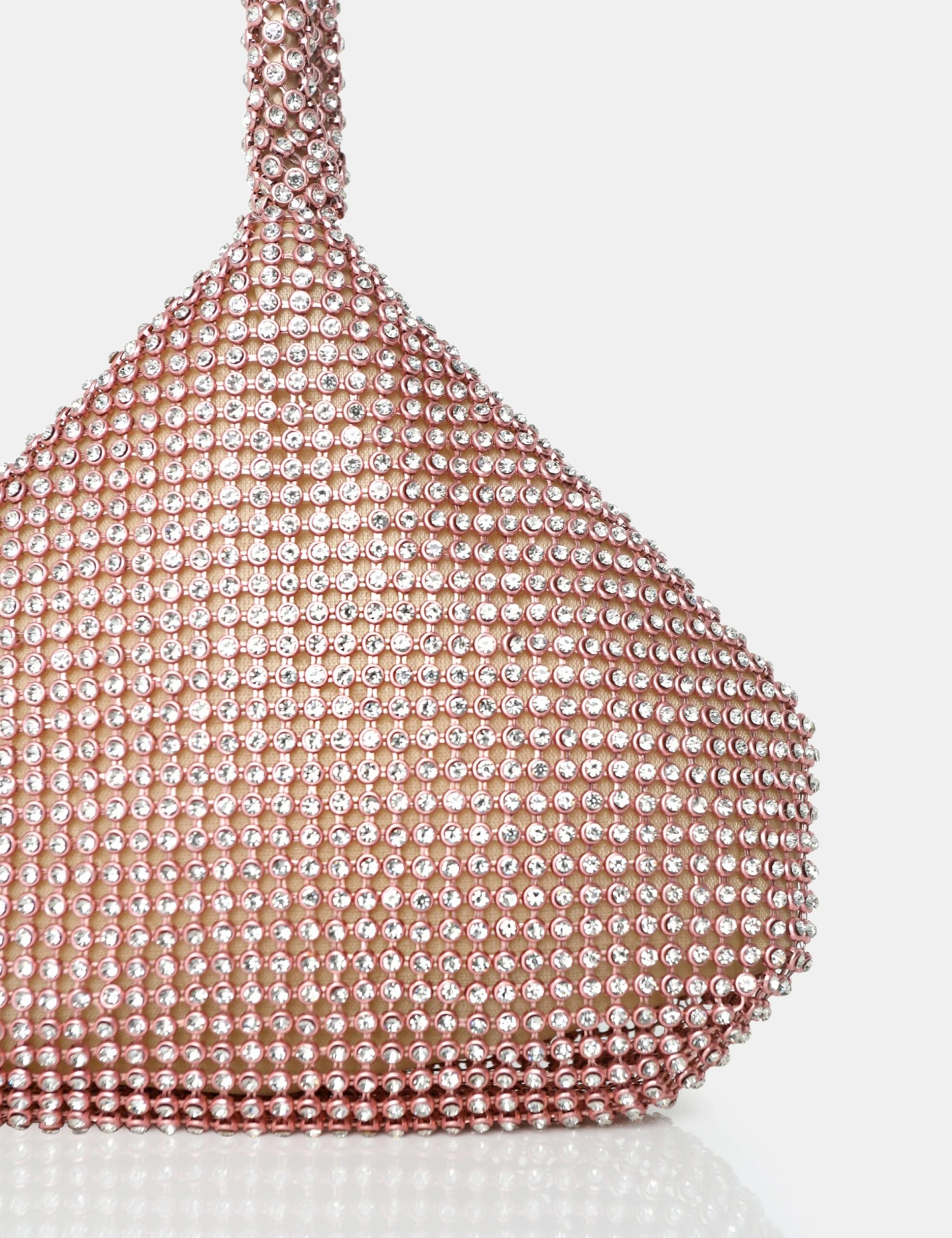The Lavender Champagne Diamante Mini Pouch Party Bag - Image 3