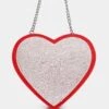 The Phillippa Red PU Diamante Bag