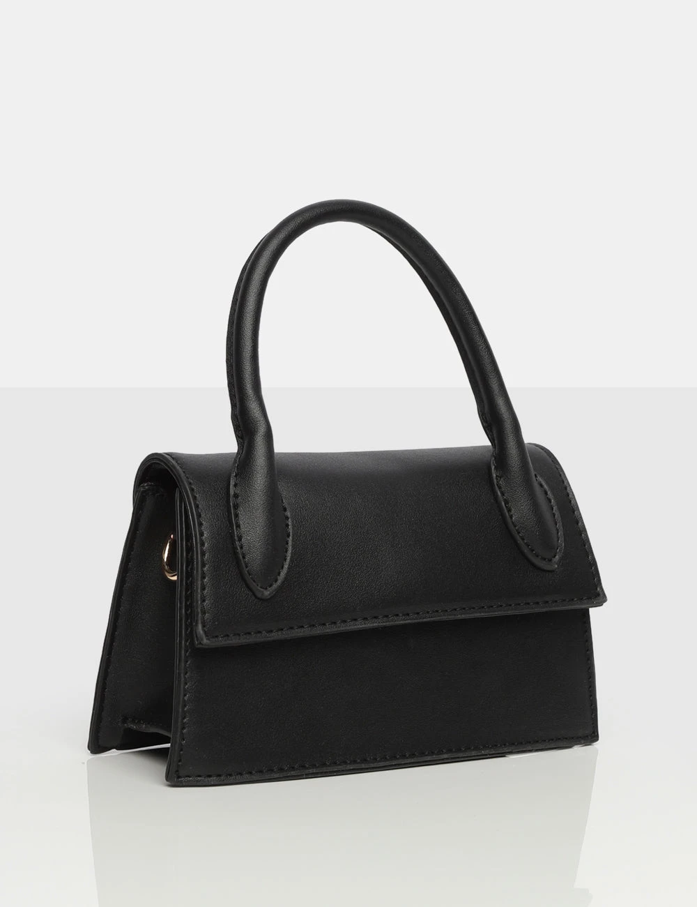The Hailey Black PU One Handle Mini Bag - Image 2