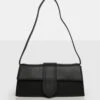 The Mani Black Pu Shoulder Bag