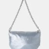 The Slouch Silver Diamante Chainmail Baguette Chain Detail Shoulder Bag