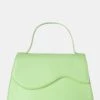 The Polly Soft Lime Croc Top Handle Mini Bag