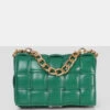 The Brodie Green Premium Woven Shoulder Bag