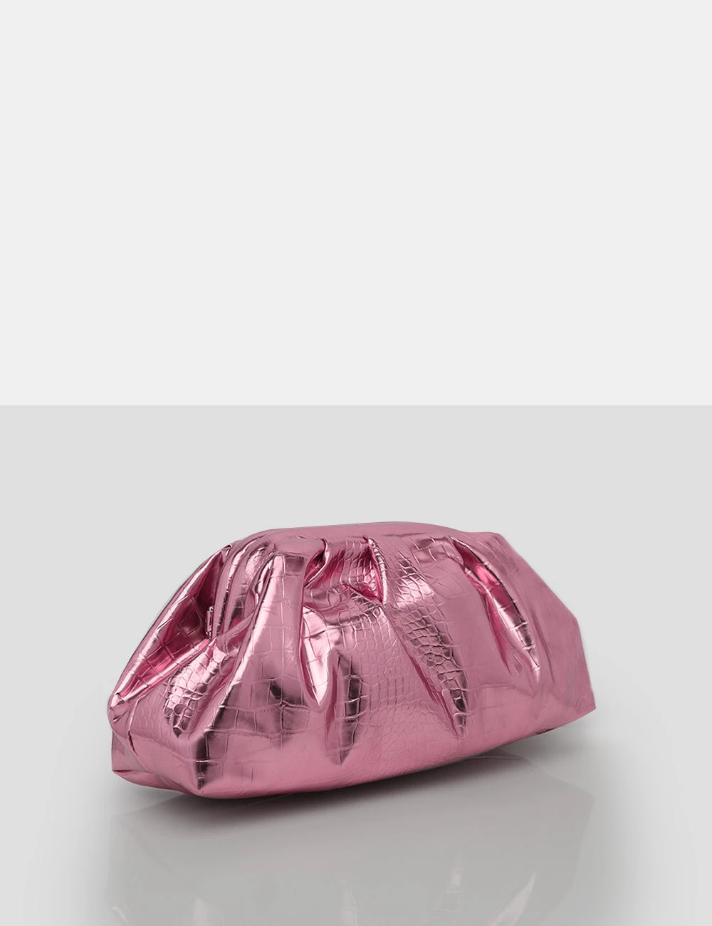 The Project Metallic Pink Clutch Bag - Image 3