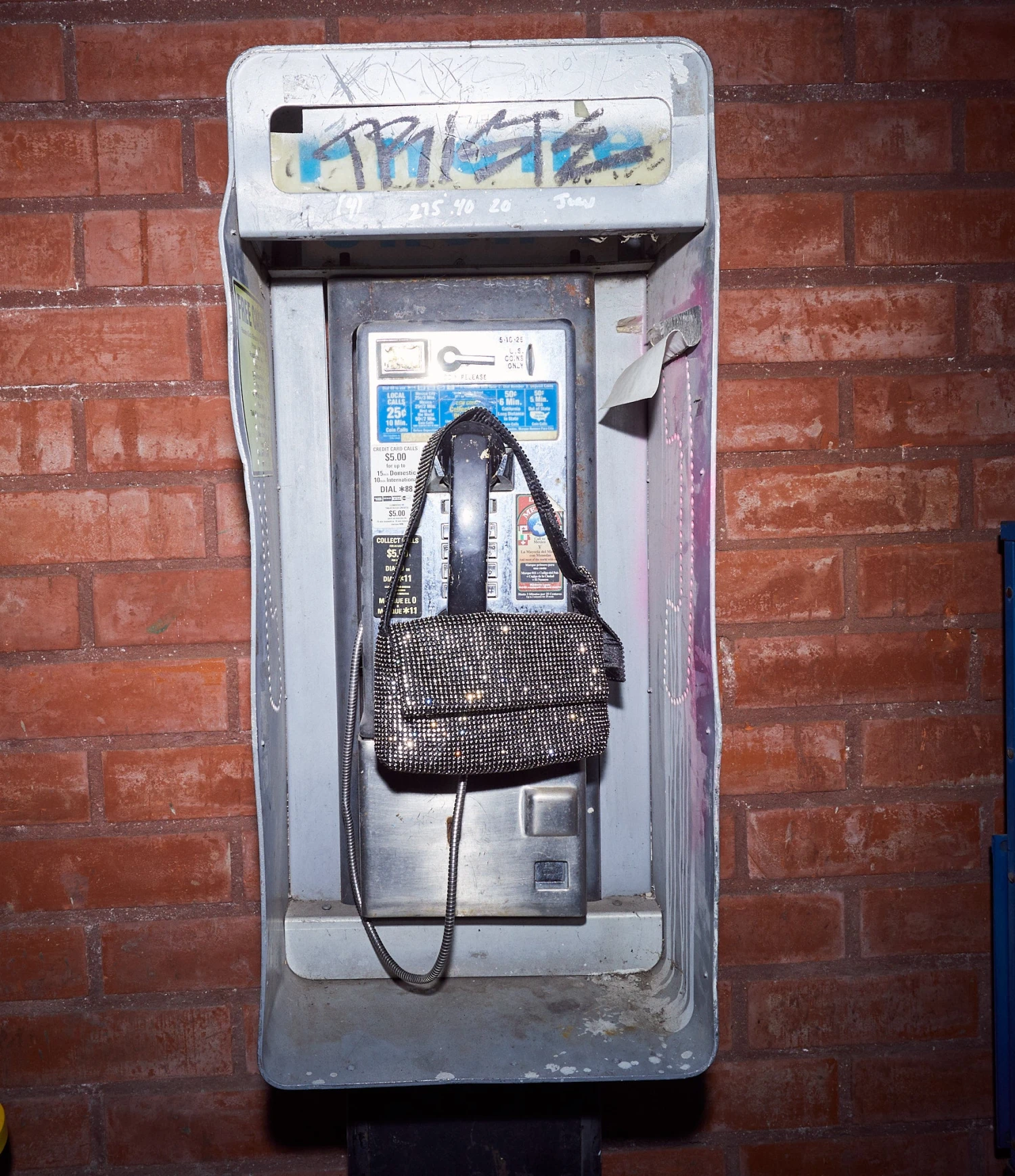 The Luella Black Diamante Bag - Image 4