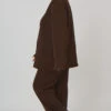 Curve Dad Trousers Chocolate