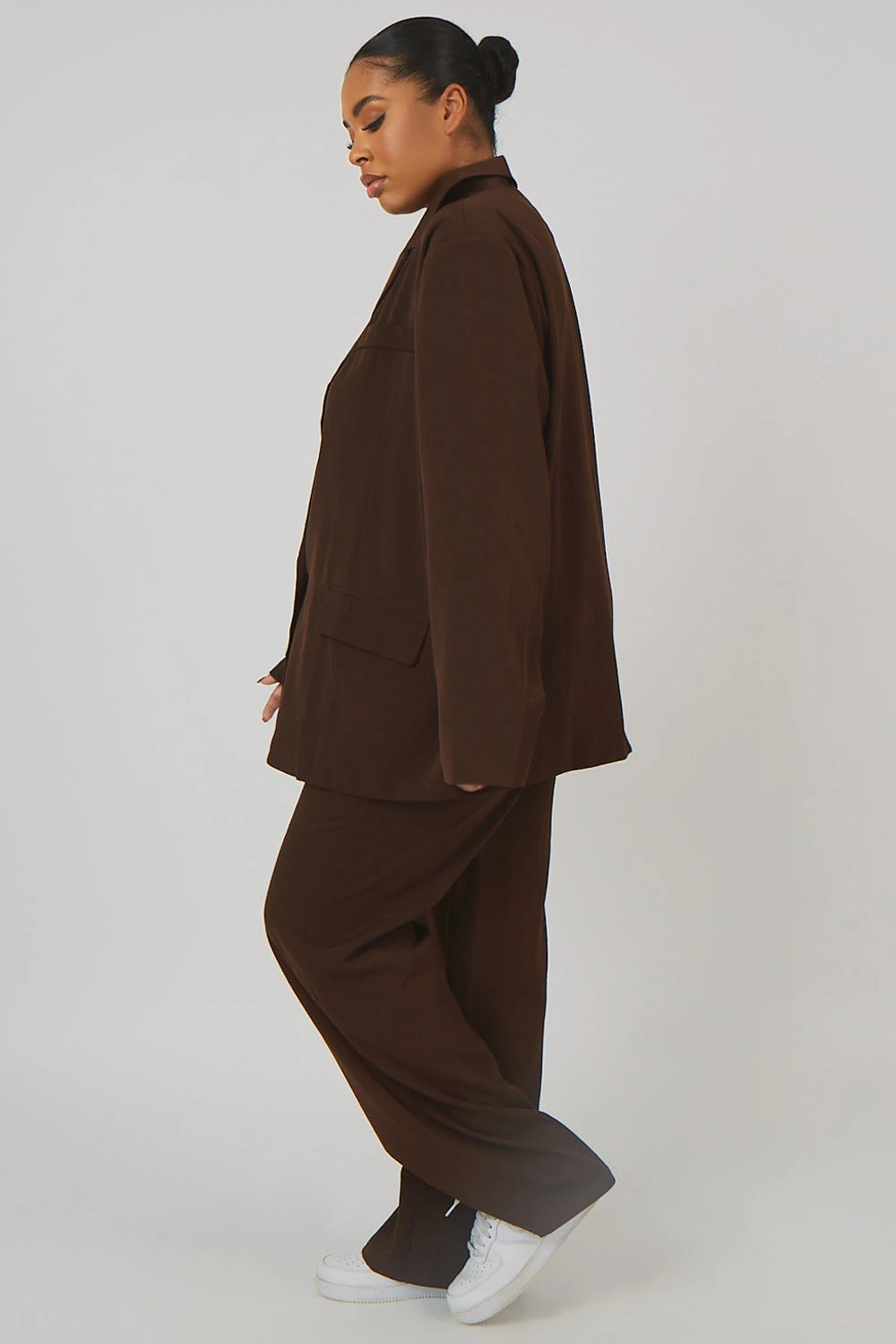 Curve Dad Blazer Chocolate - Image 4