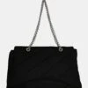The Laina Black Nylon Tote Bag