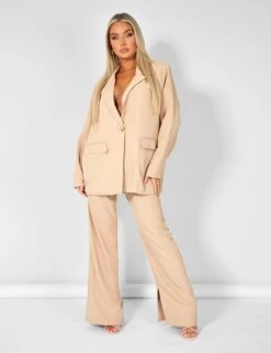 Oversized Dad Blazer Sand